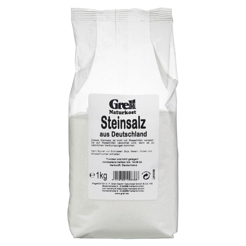 Grell Naturkost Steinsalz aus Deutschland - Produktbild