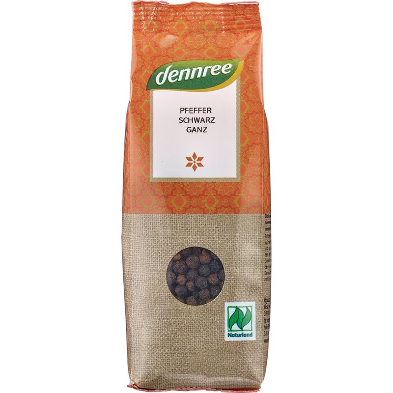 dennree Pfeffer schwarz, ganz - Produktbild