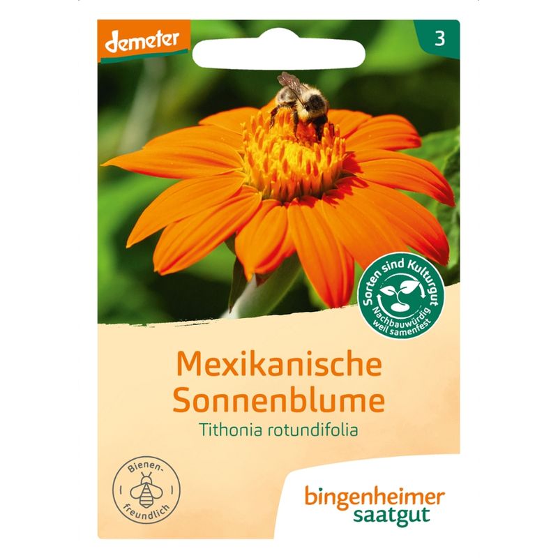 Bingenheimer Saatgut Mexikanische Sonnenblume - Tithonia rotundifolia - Produktbild