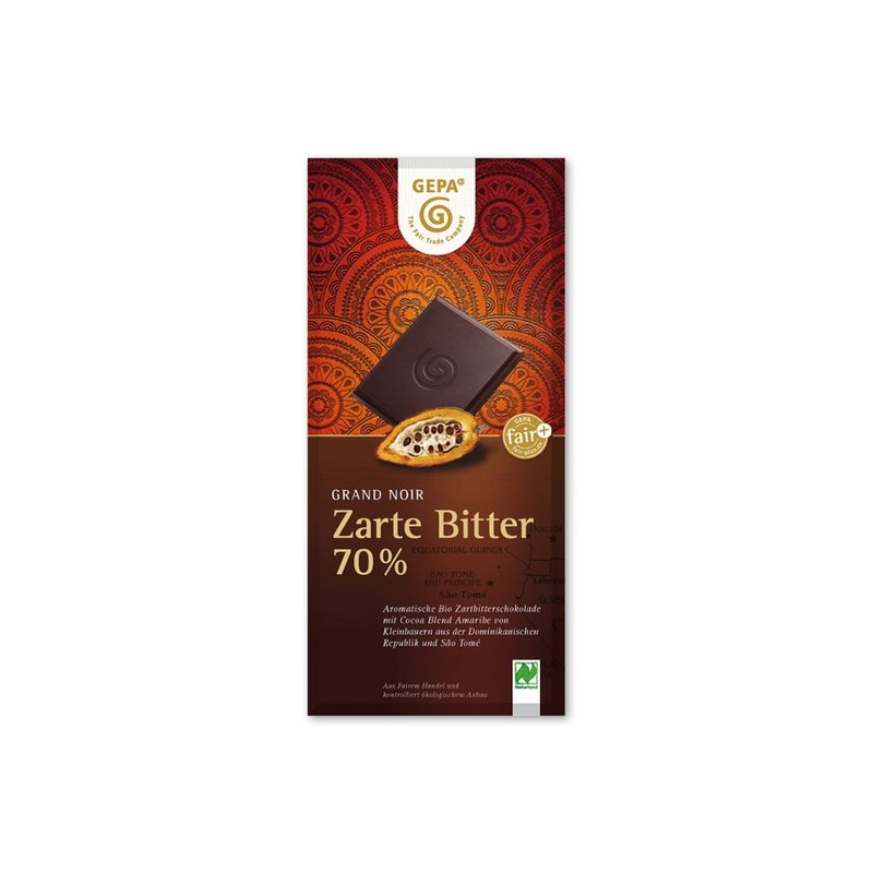 GEPA - The Fair Trade Company Zarte Bitter 70% - Produktbild