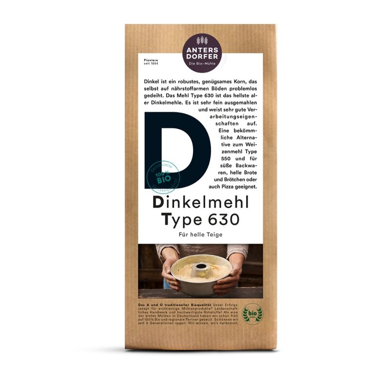 Antersdorfer - Die Bio-Mühle Bio Dinkelmehl Type 630 - Produktbild