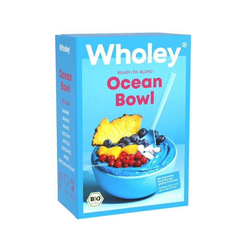 Wholey Wholey ready-to-blend Ocean Smoothie Bowl aus schockgefrorenen Bio-Zutaten  100 % bio, vegan und glutenfrei - Produktbild