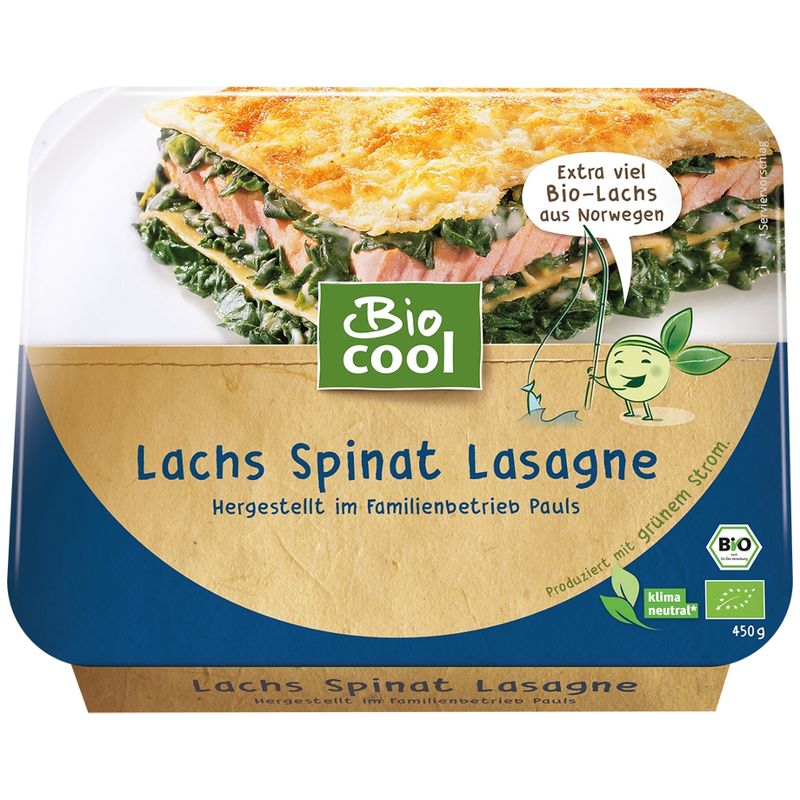 BioCool Lachs Spinat Lasagne - Produktbild