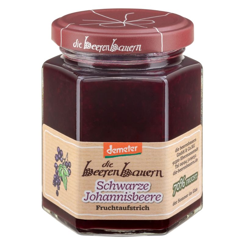 die beerenbauern Schwarze Johannisbeere Fruchtaufstrich - Produktbild