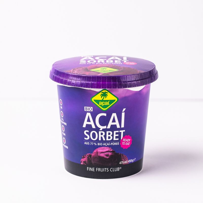 Fine Fruits Club Bio Açaí Sorbet 475ml - Produktbild