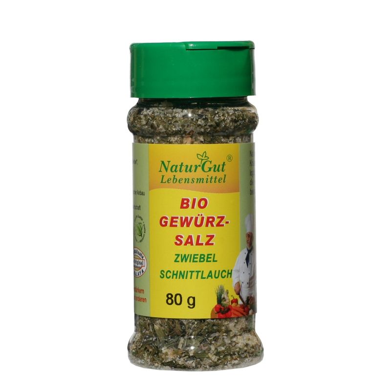 NaturGut Bio Gewürzsalz Zwiebel Kräutersalz Gewürze kontrolliert biologischer Anbau - Produktbild