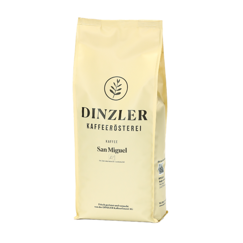 DINZLER Kaffeerösterei BIO Kaffee San Miguel Organico - 1000g Beutel Bohnen - Produktbild