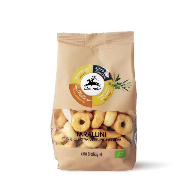 Alce Nero  Tarallini mit nativem Olivenöl extra (12%) 250 g - Produktbild