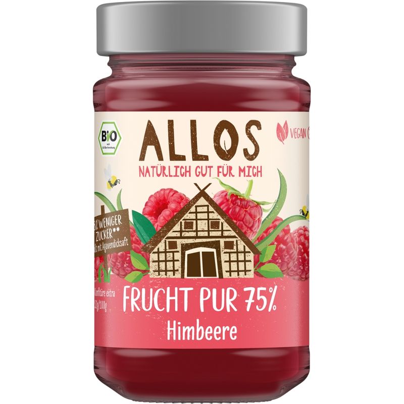 Allos Frucht Pur 75% Himbeere - Produktbild