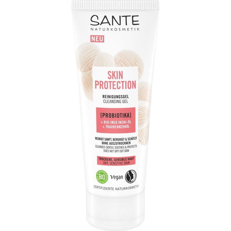 Sante Skin Protection Reinigungsgel mit Probiotika, Bio-Inca Inchi-Öl & Traubenkernöl - Produktbild