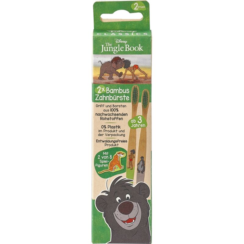 Outdoor Freakz Disney's DSCHUNGELBUCH Kinder Bambuszahnbürsten 2er - Produktbild