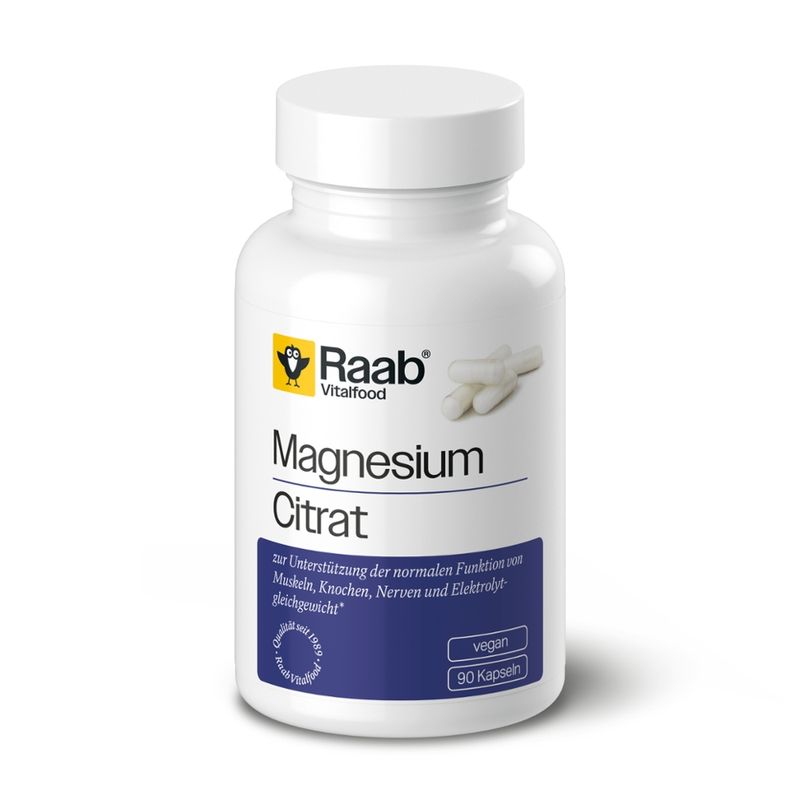 Raab Vitalfood Magnesiumcitrat Kapseln - Produktbild