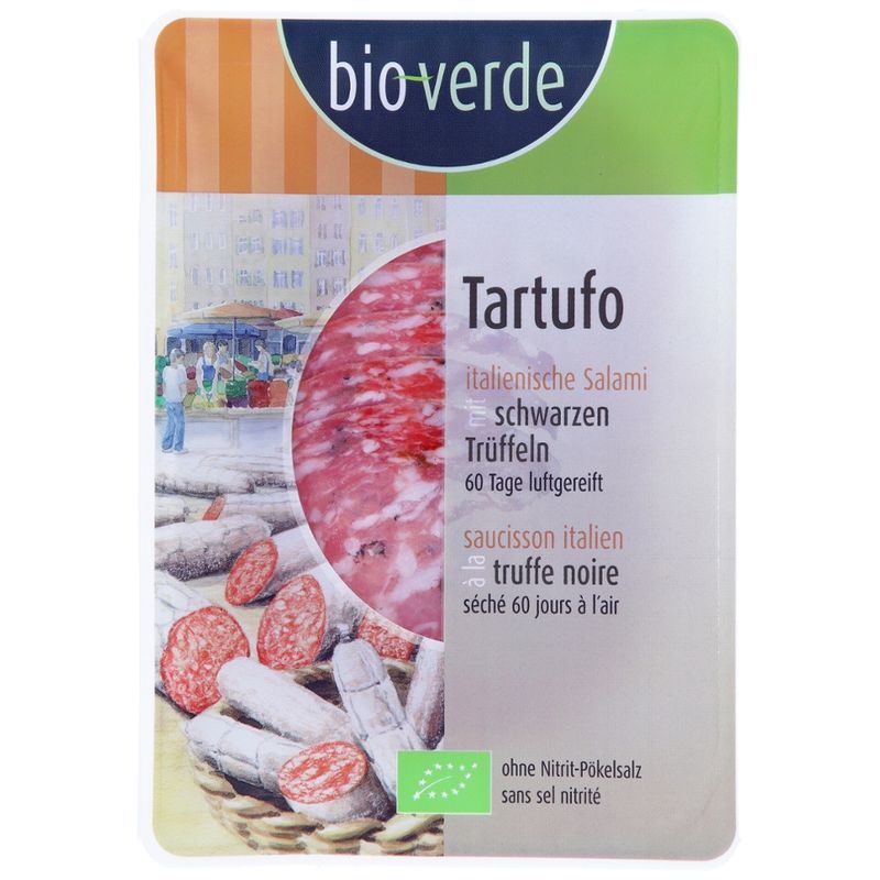 bio-verde Salami al tartufo Aufschnitt aus Italien 80 g - Produktbild
