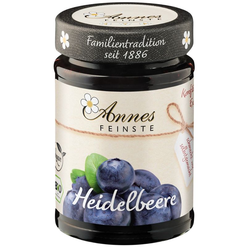 Annes Feinste Bio Heidelbeer Konfitüre extra - Produktbild