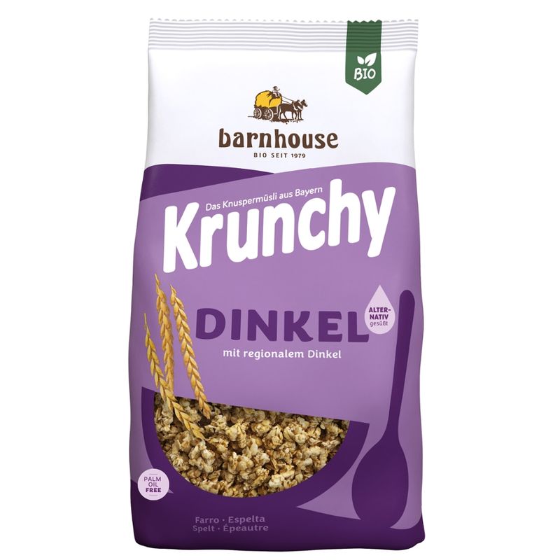 Barnhouse  Krunchy Dinkel alternativ gesüßt 375g - Produktbild