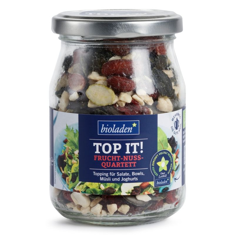 bioladen Top It! – Frucht-Nuss-Quartett - Topping für Salate, Bowls, Müsli & Joghurt - Produktbild