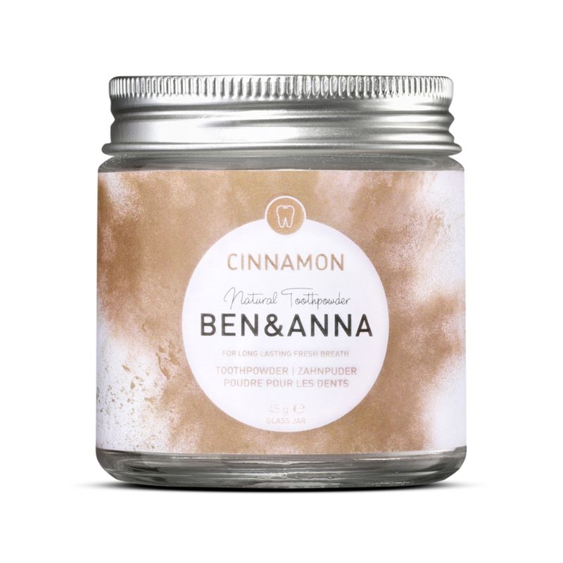 Ben&Anna Natural Care Ben&Anna Natural Care Natural Toothpowder Cinnamon im Glastiegel - Produktbild