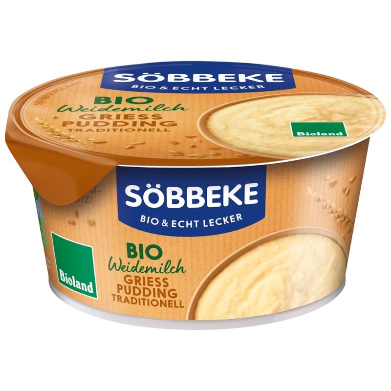 Söbbeke Bio Weidemilch Grießpudding Traditionell - Produktbild