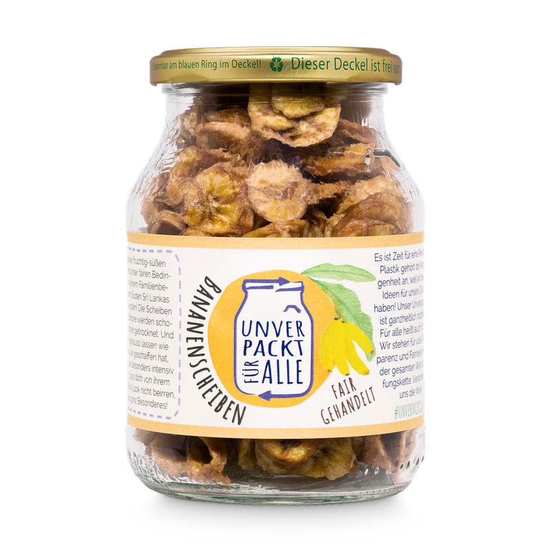 Unverpackt für alle Bananenscheiben, EG Bio, MMP-gr, 250g - Produktbild