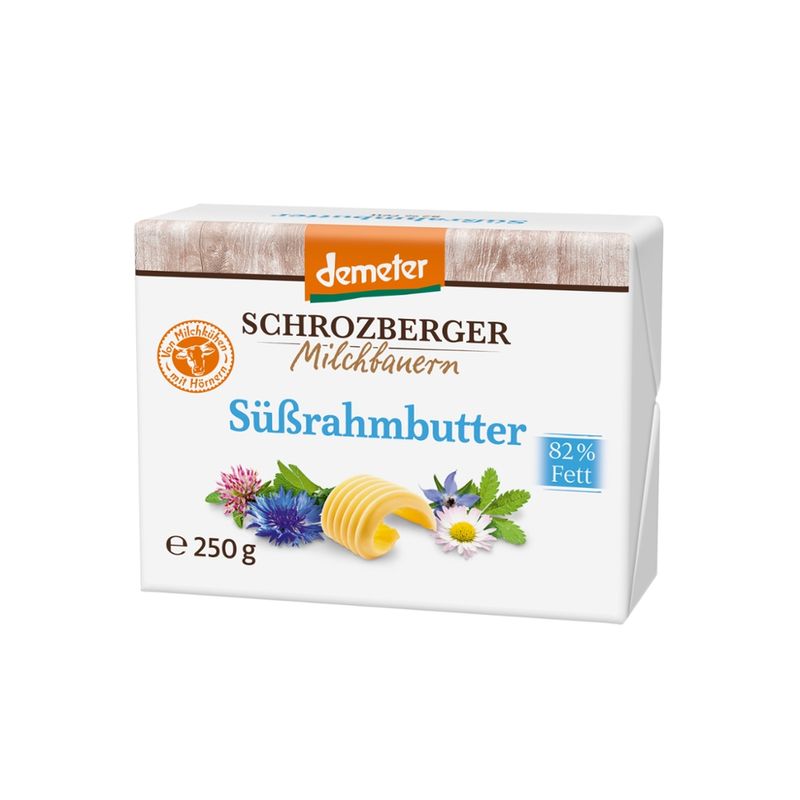 Schrozberger Milchbauern Süßrahmbutter 20er - Produktbild