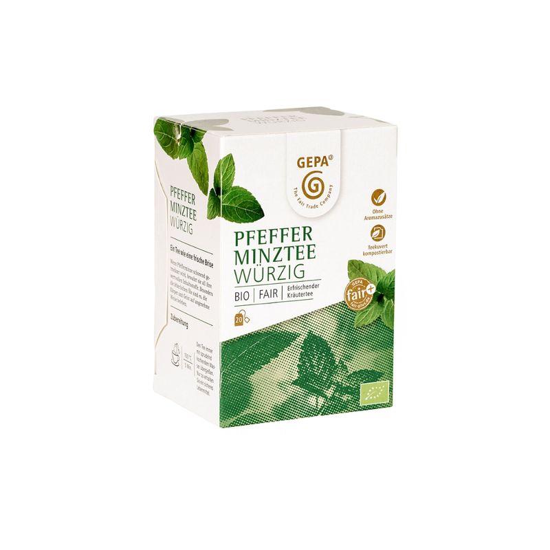 GEPA - The Fair Trade Company Bio Pfefferminz Tee Würzig - Produktbild