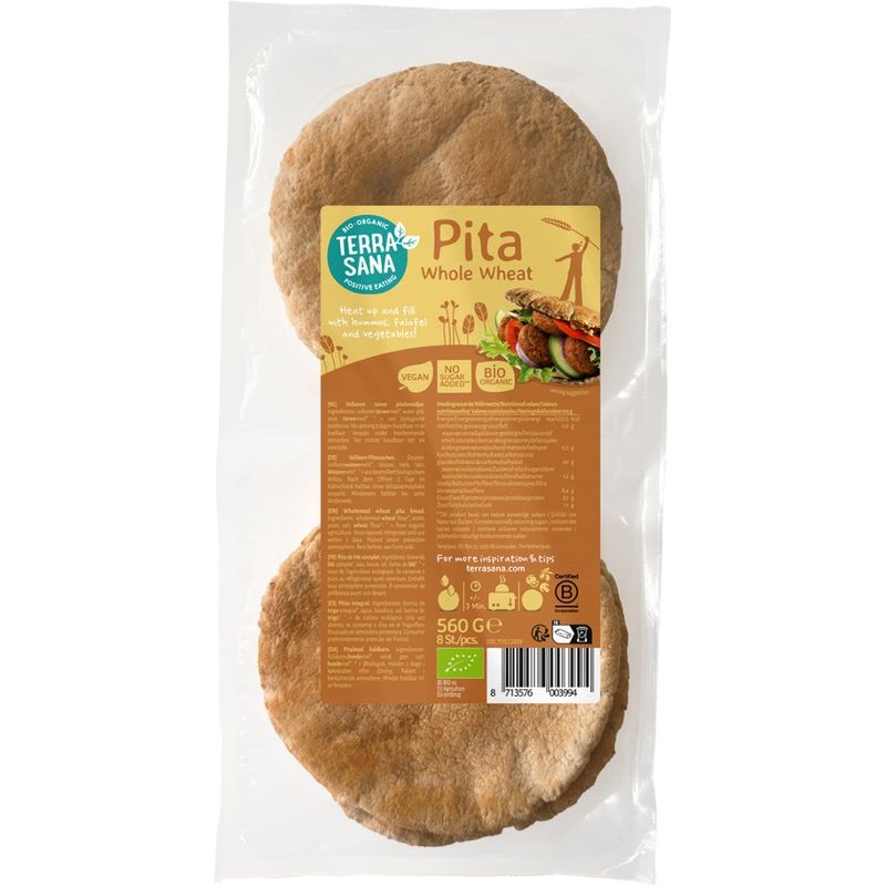 TerraSana Weizenvollkorn Pita - Produktbild