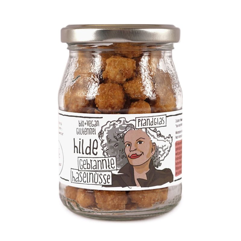 GUTDING Hilde - gebrannte Haselnüsse im Pfandglas, glutenfrei & vegan - Produktbild