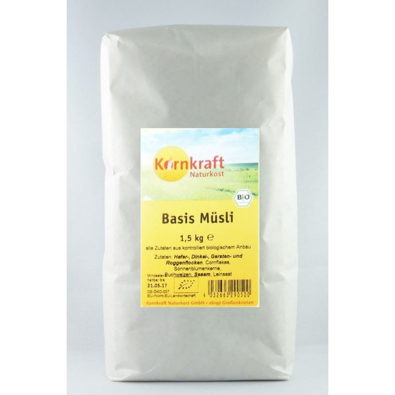 Kornkraft Basis Müsli Papierbeutel - Produktbild