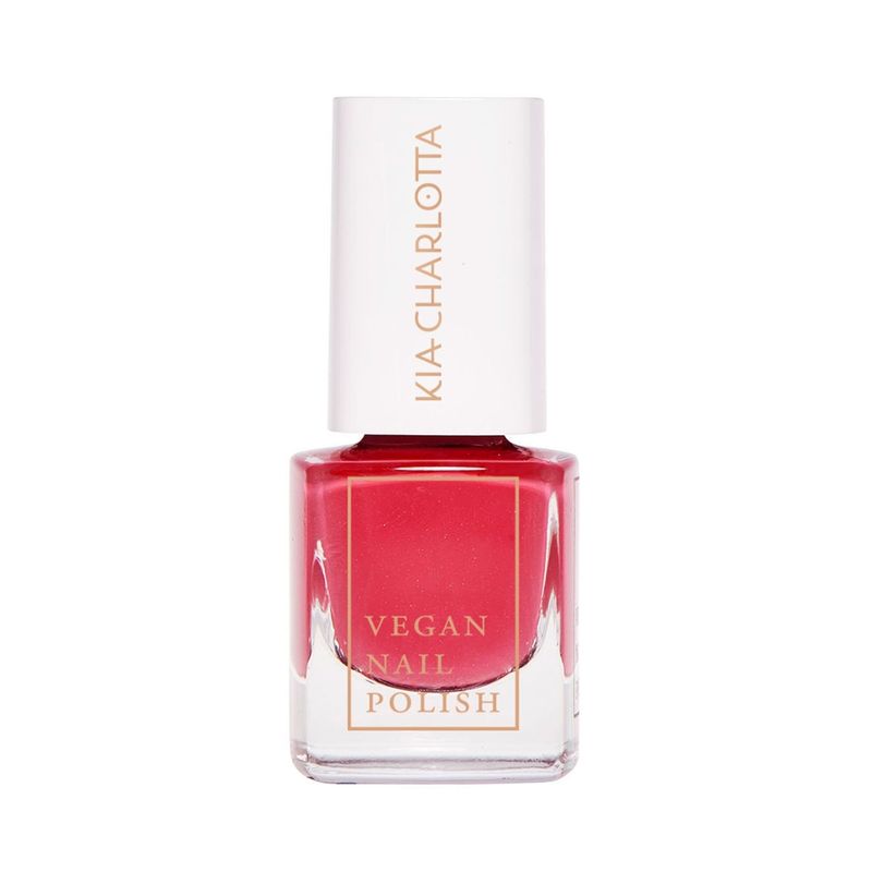 Kia-Charlotta Kia-Charlotta, Veganer Nagellack Confident (Himbeer), Bis zu 87% natürlich, 100% pflanzliche Lösungsmittel, Zertifiziert Vegan, Made in Germany, Premium Qualität, 5ml - Produktbild