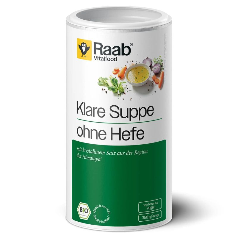 Raab Vitalfood Bio Klare Brühe mit kristallinem Speisesalz - Produktbild