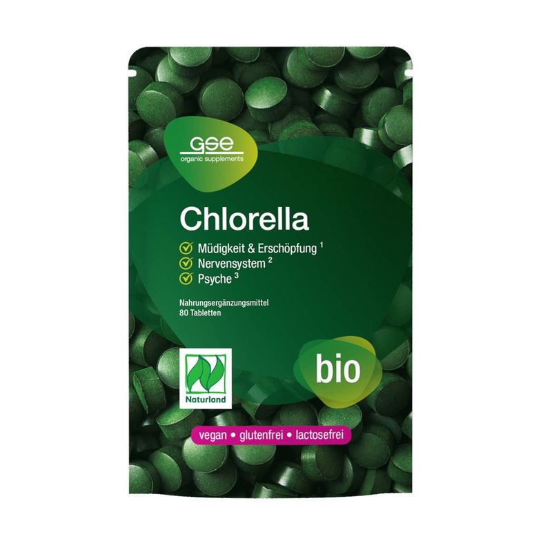 GSE  Chlorella (Bio), 80 Tabletten à 500 mg - Produktbild