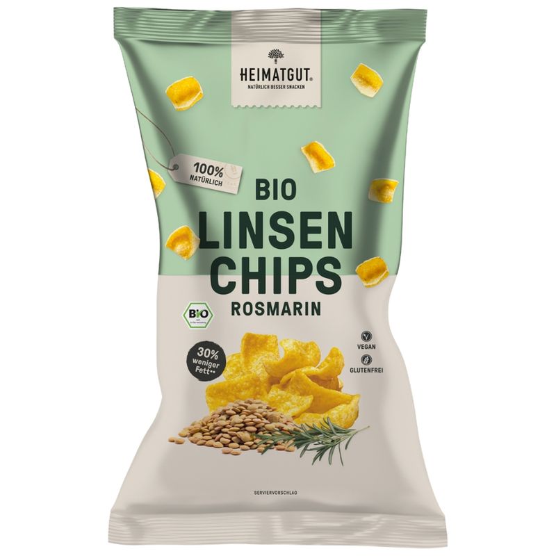 Heimatgut Heimatgut BIO Linsen Chips Rosmarin - Produktbild