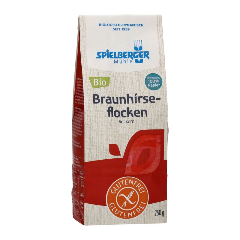 Spielberger Mühle Braunhirseflocken, glutenfrei, kbA - Produktbild