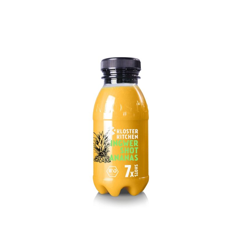 KLOSTER KITCHEN BIO Ingwer Shot Ananas 7SHOTS 210ml PET - Produktbild
