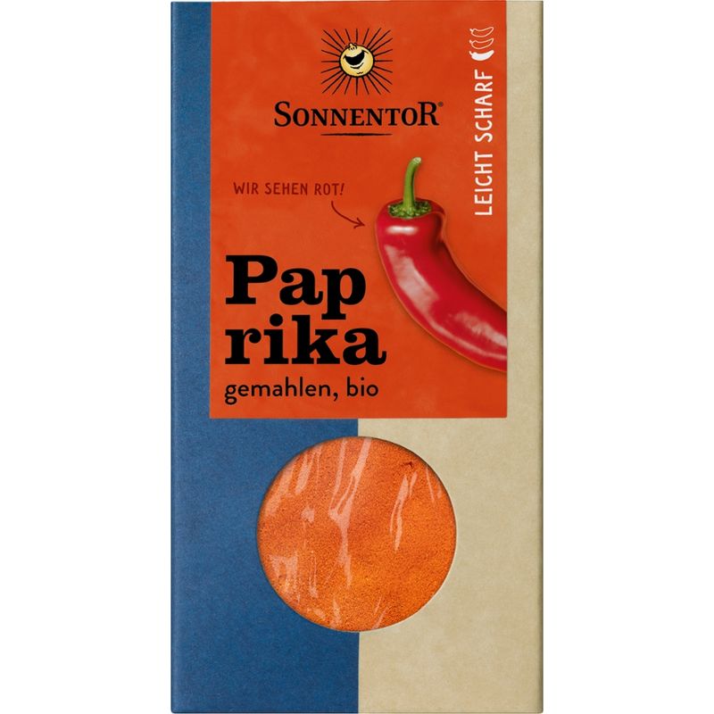 Sonnentor Paprika scharf gemahlen, Packung - Produktbild