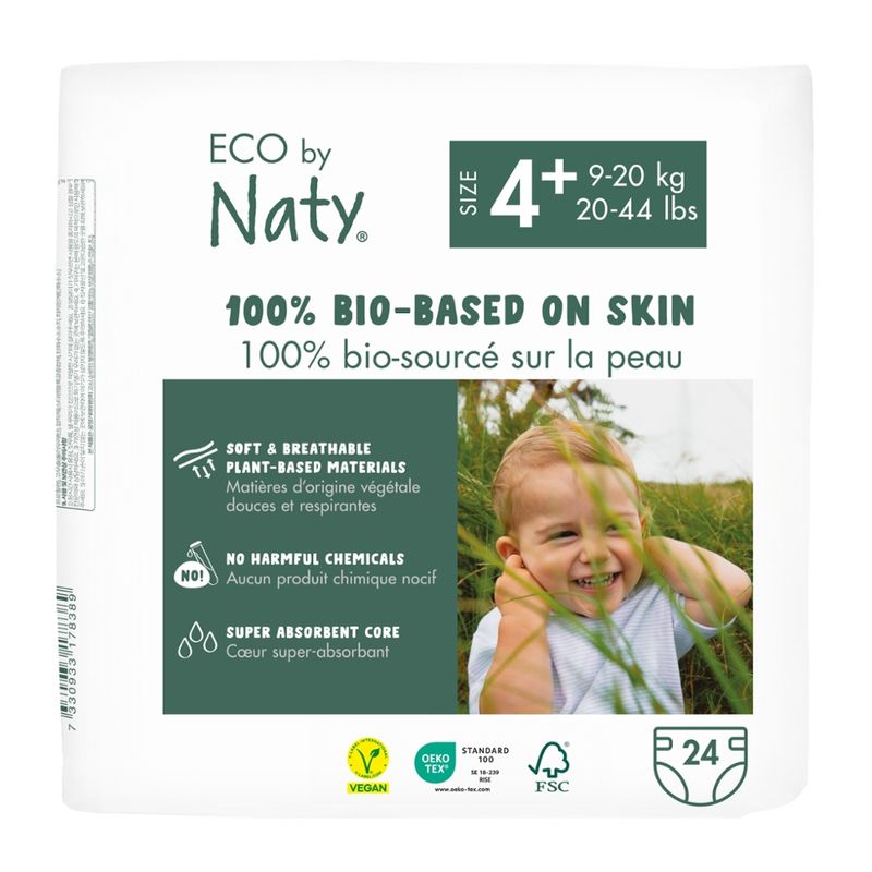 Naty Windeln Gr. 4+ (9-20 kg), 24 St - Produktbild