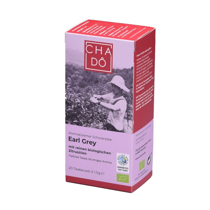 Cha Dô Earl Grey Teebeutel 20x1,5g WFTO - Produktbild