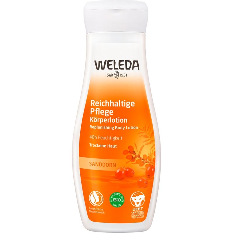 Weleda WELEDA Reichhaltige Pflege Körperlotion Sanddorn - Produktbild