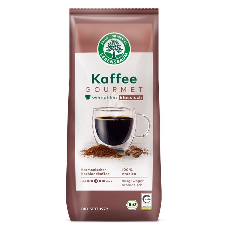 LEBENSBAUM Kaffee Gourmet, klassisch, gemahlen - Produktbild