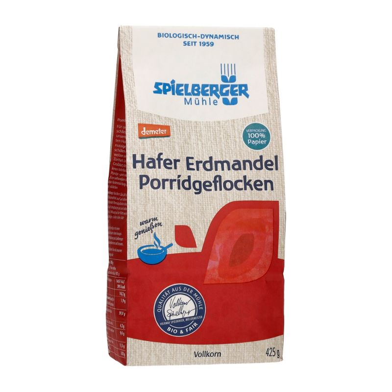 Spielberger Mühle Hafer Erdmandel Porridgeflocken, demeter - Produktbild