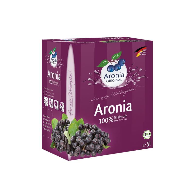 Aronia ORIGINAL Bio Aronia 100% Direktsaft 5l - Produktbild