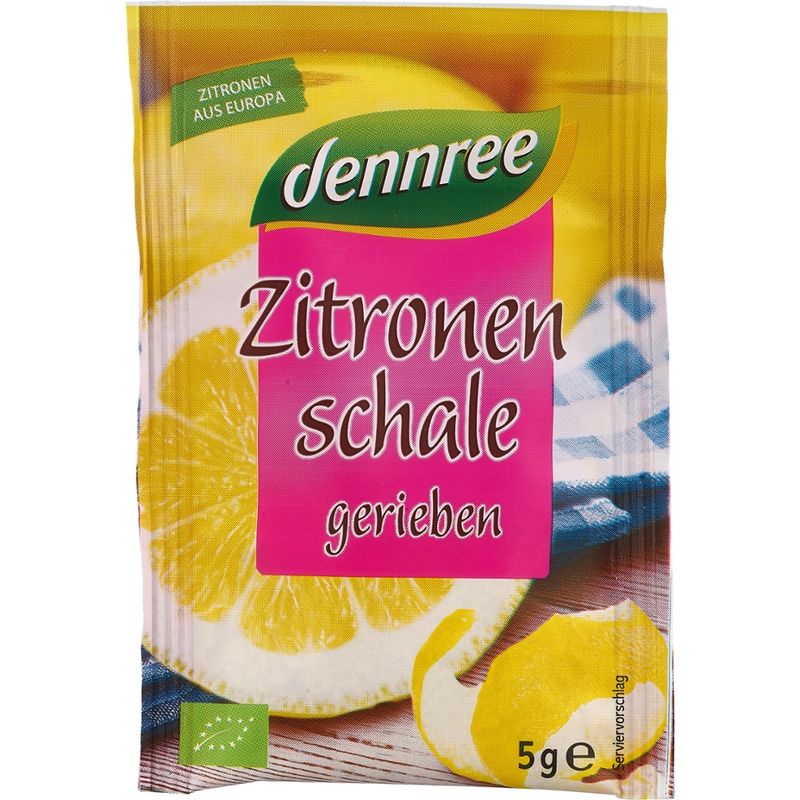 dennree Zitronenschale gerieben - Produktbild