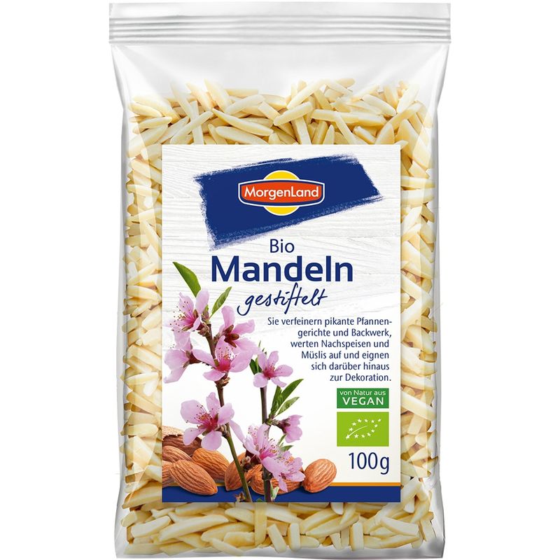 MorgenLand Bio Mandeln gestiftelt - Produktbild
