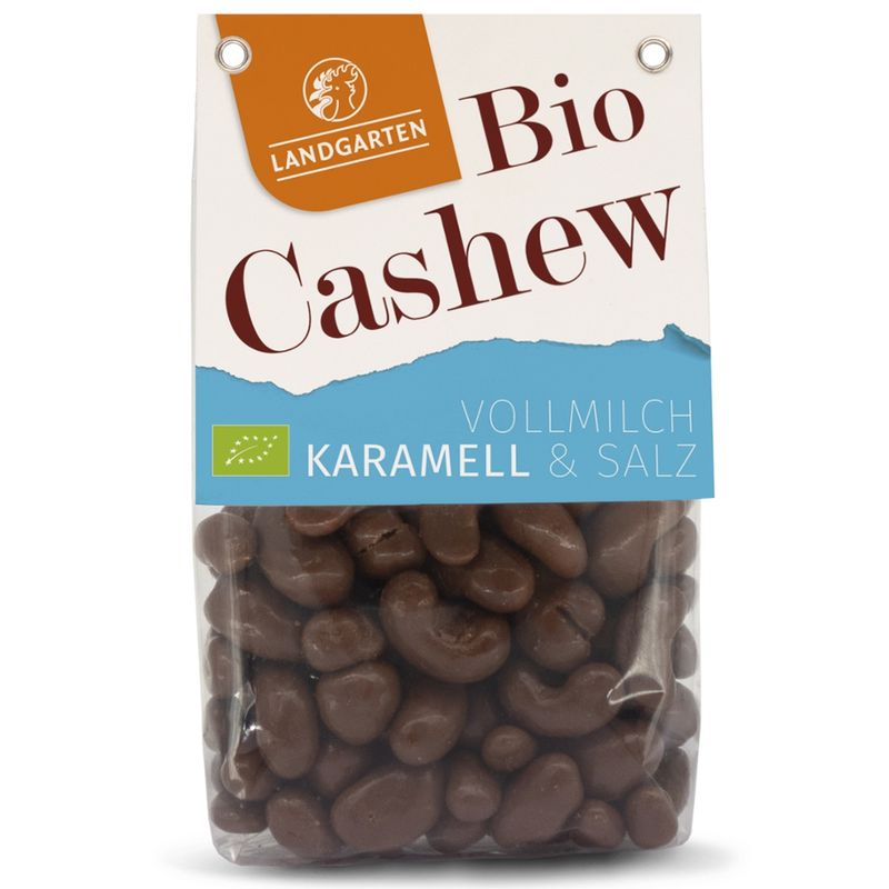 Landgarten Bio Cashew geröstet VM Karamell 170g - Produktbild