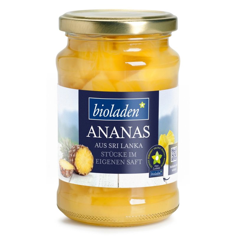 bioladen Ananasstücke im eigenen Saft - Produktbild