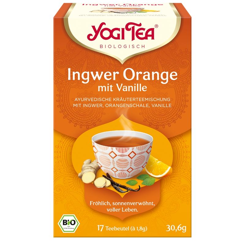 YOGI TEA Yogi Tea® Ingwer Orange mit Vanille Bio - Produktbild