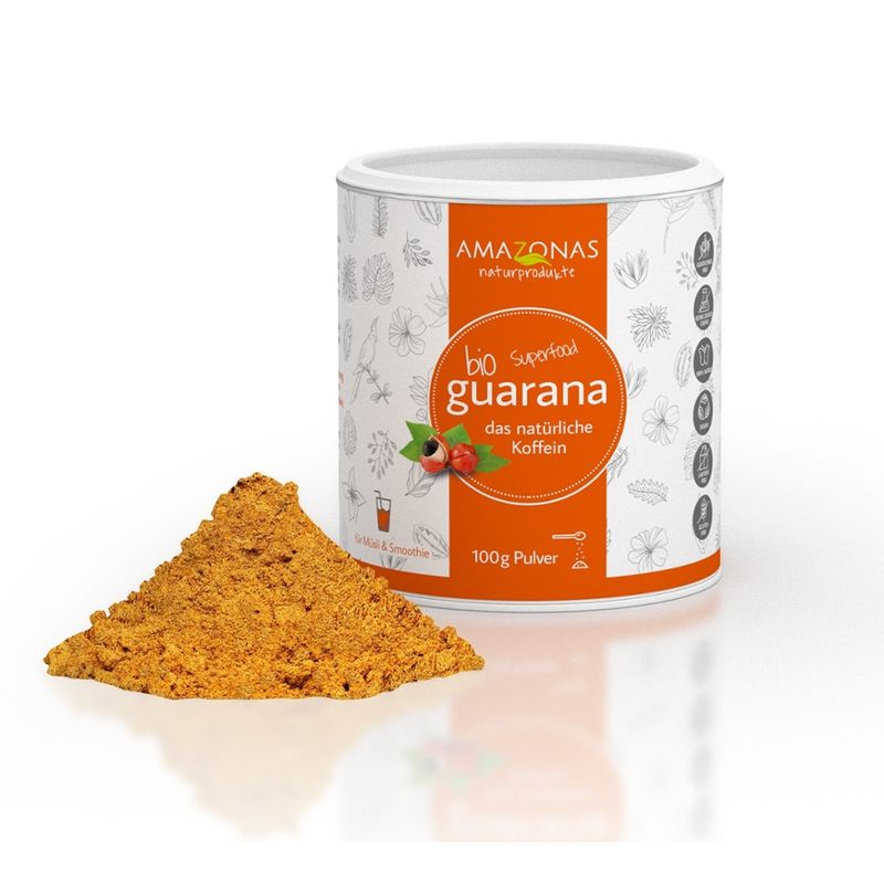 Amazonas Naturprodukte Bio Guarana Pulver 100g, das Original aus dem Amazonasgebiet - Produktbild