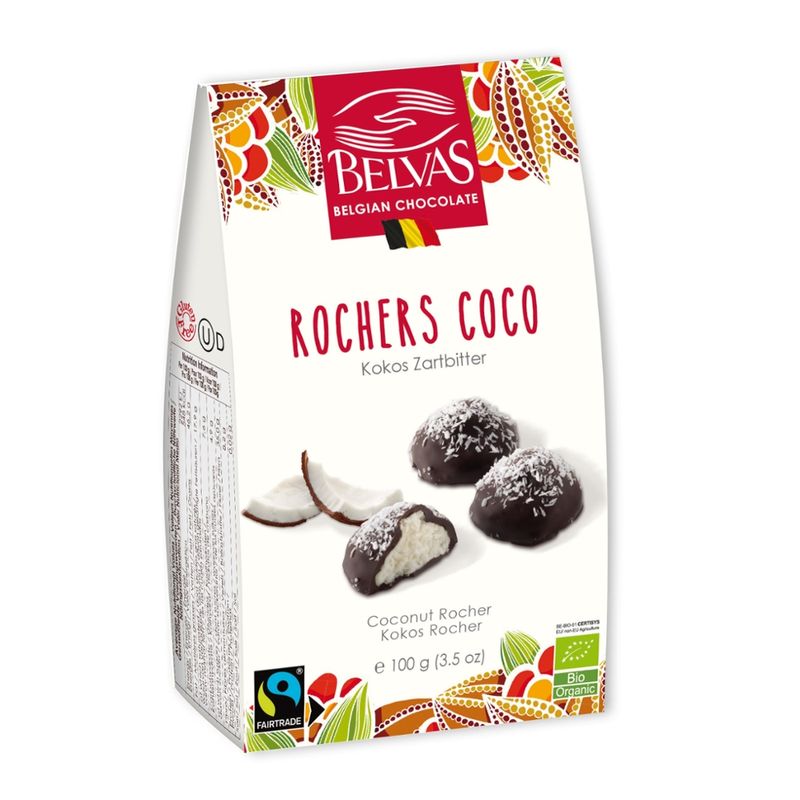 Belvas Kokos Rocher 100g - Produktbild