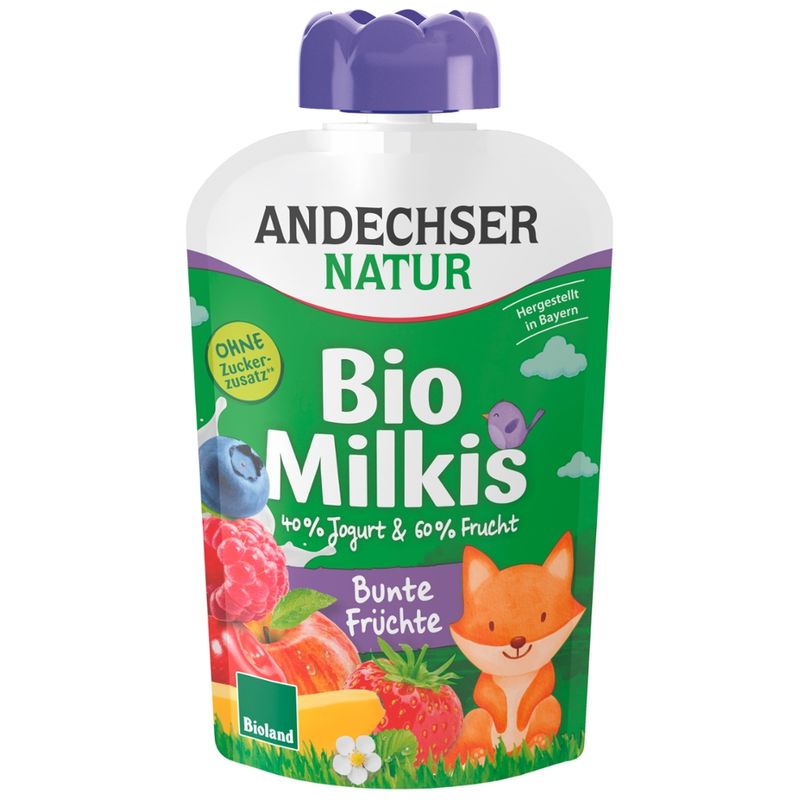 Andechser Natur Bio Milkis Bunte Früchte - Produktbild