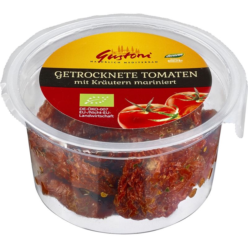 Gustoni Getrocknete Tomaten mit Kräutern mariniert - Produktbild